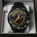 US Navy 250th Anniversary Black Stainless Steel Watch – TANTN17365