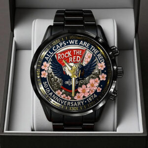 Washington Capitals 50 Years Black Stainless Steel Watch - TANTN17830