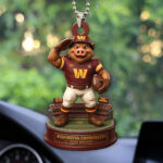 Washington Commanders 2025 Season Custom shape 2-sided Acrylic Car Ornament – HOATT13688