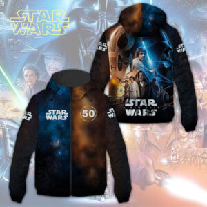 Star Wars 50th Anniversary 2027 3D Windbreaker Jacket - TMTHU1830