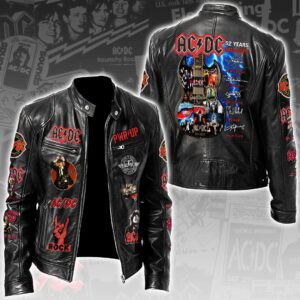 AC/DC Motorcycle Leather Jacket - HOATT14705