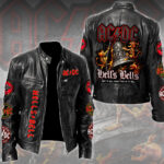 AC/DC Motorcycle Leather Jacket - TMTHU2277