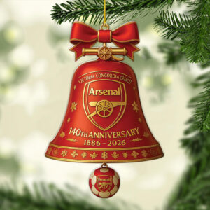 Arsenal FC 140th Anniversary Custom Shape 2-sided Acrylic Ornament – MAITM13683