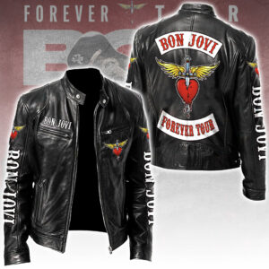 Bon Jovi Motorcycle Leather Jacket - TANTN17931