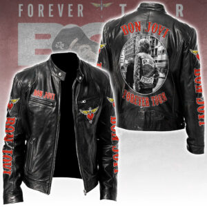 Bon Jovi Motorcycle Leather Jacket - TANTN17935