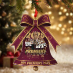Brisbane Broncos 2025 Custom Shape 2-sided Acrylic Ornament – TMTHU1994