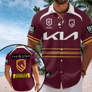 Brisbane Broncos 2026 Short Sleeve Button-Down Shirt – HOATT14842