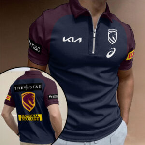 Brisbane Broncos 2026 American League Champions Zip Polo Shirt - HOATT14826