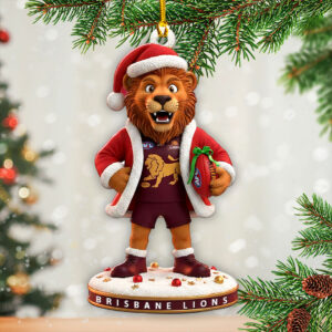 Brisbane Lions Custom Shape 2-sided Acrylic Ornament – HOATT14682