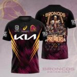 Brisbane Broncos 2025 NRL Premiers 3D Apparel - HOATT14359