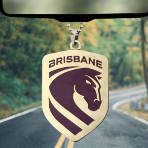 Brisbane Broncos Custom shape 2-sided Acrylic Car Ornament - TMTHU2308
