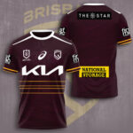 Brisbane Broncos 3D Apparel – TMTHU2307