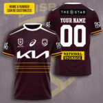 Personalized Brisbane Broncos 3D Apparel - TMTHU2318