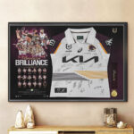 Brisbane Broncos Rectangle Canvas With Inner Frame - TMTHU2142