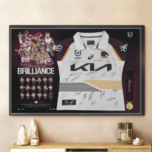 Brisbane Broncos Rectangle Canvas With Inner Frame - TMTHU2142