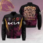 Brisbane Broncos 2025 NRL Premiers 3D Bomber Jacket - HOATT14491