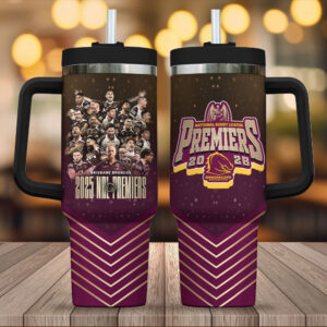 Brisbane Broncos 2025 NRL Premiers 40oz Stanley Tumbler - TMTHU2004