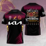 Brisbane Broncos 2025 NRL Premiers 3D Apparel – HOATT14485