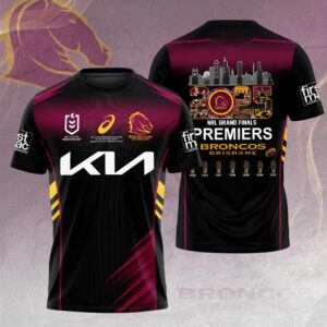 Brisbane Broncos 2025 NRL Premiers 3D Apparel – HOATT14485