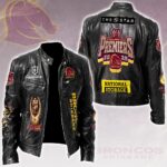 Brisbane Broncos 2025 NRL Premiers Motorcycle Leather Jacket - HOATT14656