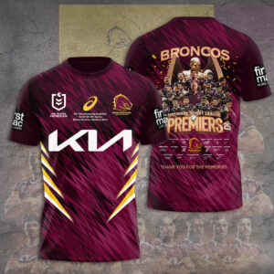Brisbane Broncos 2025 Premiership 3D Apparel - TANTN18319