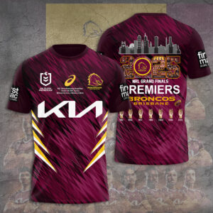 Brisbane Broncos 2025 Premiership 3D Apparel - TANTN18352