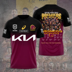 Brisbane Broncos 2025 Premiership 3D Apparel – TANTN18355