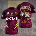 Brisbane Broncos 2025 Premiership 3D Apparel – TANTN18374