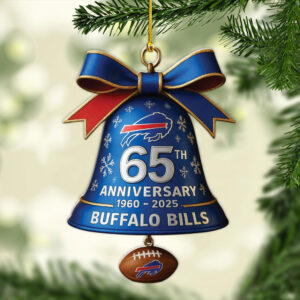 Buffalo Bills 65th Anniversary Custom Shape 2-sided Acrylic Ornament – MAITM13687