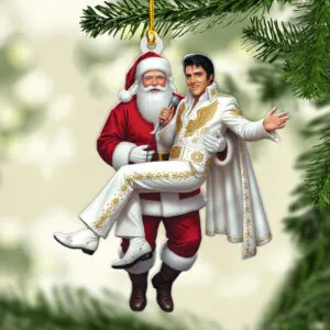 Elvis Presley Custom Shape 2-sided Acrylic Ornament – MAITM13785