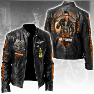 Elvis Presley Motorcycle Leather Jacket - TANTN18696