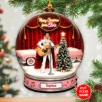 Personalized Elvis Presley Custom Shape 2-sided Acrylic Ornament – HOATT14651
