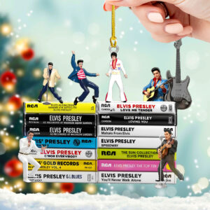 Elvis Presley Custom Shape 2-sided Acrylic Ornament – TMTHU2171