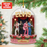 Personalized Elvis Presley Custom Shape 2-sided Acrylic Ornament – TANTN18516
