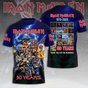 Iron Maiden 50th Anniversary 3D Apparel – HOATT14453