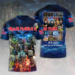 Iron Maiden 50th Anniversary 3D Apparel - HOATT14739