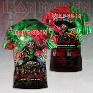 Iron Maiden World Tour 2026 3D Apparel – HOATT14364