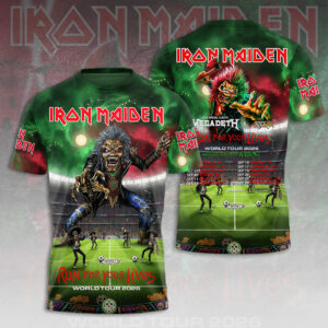 Iron Maiden World Tour 2026 3D Apparel - HOATT14553