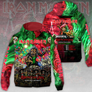 Iron Maiden World Tour 2026 3D Windbreaker Jacket - HOATT14451