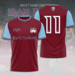 Iron Maiden x West Ham United FC 50th Anniversary World Series 2025 3D Apparel - TANTN18397