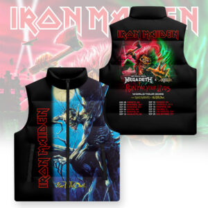Iron Maiden 3D Sleeveless Down Jacket - GNENEW737