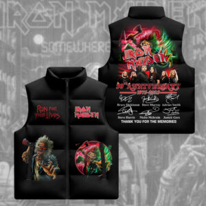 Iron Maiden 3D Sleeveless Down Jacket - TMTHU1872