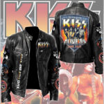 KISS Motorcycle Leather Jacket - TMTHU2367