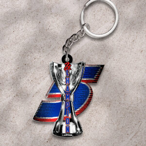 Kyle Larson 2025 NASCAR Cup Series Champion Custom Shape 2-sided Keychain - HOATT14441