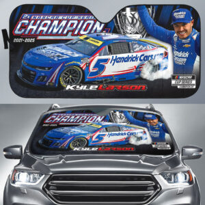 Kyle Larson 2025 NASCAR Cup Series Champion Auto Sun Shade - HOATT14556