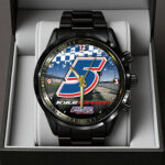 Kyle Larson 2025 NASCAR Cup Series Champion Black Stainless Steel Watch – TANTN18543