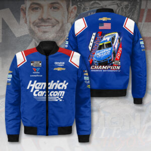 Kyle Larson 2025 NASCAR Cup Series Champion 3D Bomber Jacket - HOATT14398