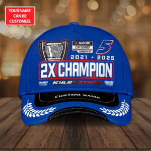 Personalized Kyle Larson 2025 NASCAR Cup Series Champion Classic Cap - TANTN18421