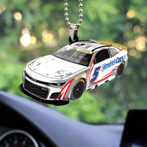 Kyle Larson 2025 NASCAR Cup Series Champion Custom shape 2-sided Acrylic Car Ornament - TANTN18546