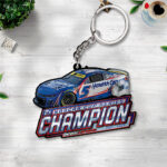 Kyle Larson 2025 NASCAR Cup Series Champion Custom Shape 2-sided Keychain – TANTN18425